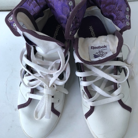 reebok high tops mens purple